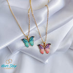 Cargar imagen en el visor de la galería, Collar mariposa new color
