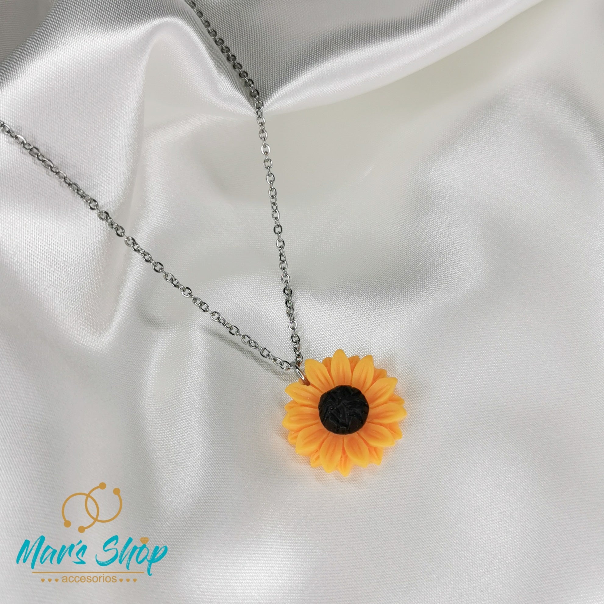 Collar girasol acero