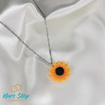 Cargar imagen en el visor de la galería, Collar girasol acero
